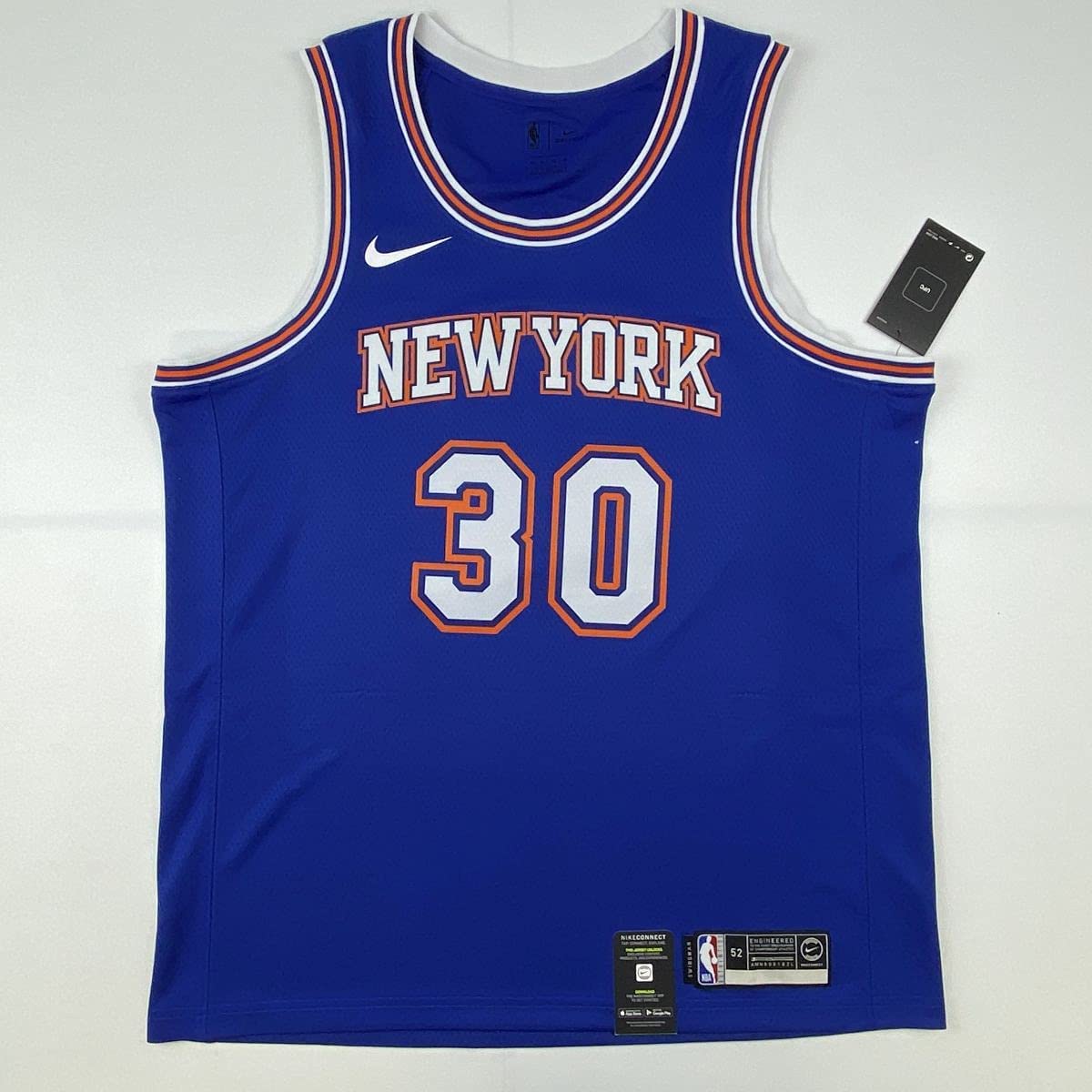 Autographed/Signed Julius Randle New York Knicks Blue Basketball Jersey Fanatics COA