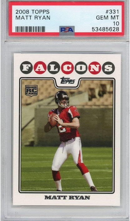 Graded 2008 Topps Matt Ryan #331 Rookie RC Football Card PSA 10 Gem Mint