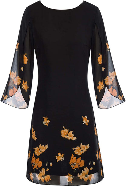GRACE KARIN Women Loose Chiffon Dress Elegant Evening Dress for Cocktail Party