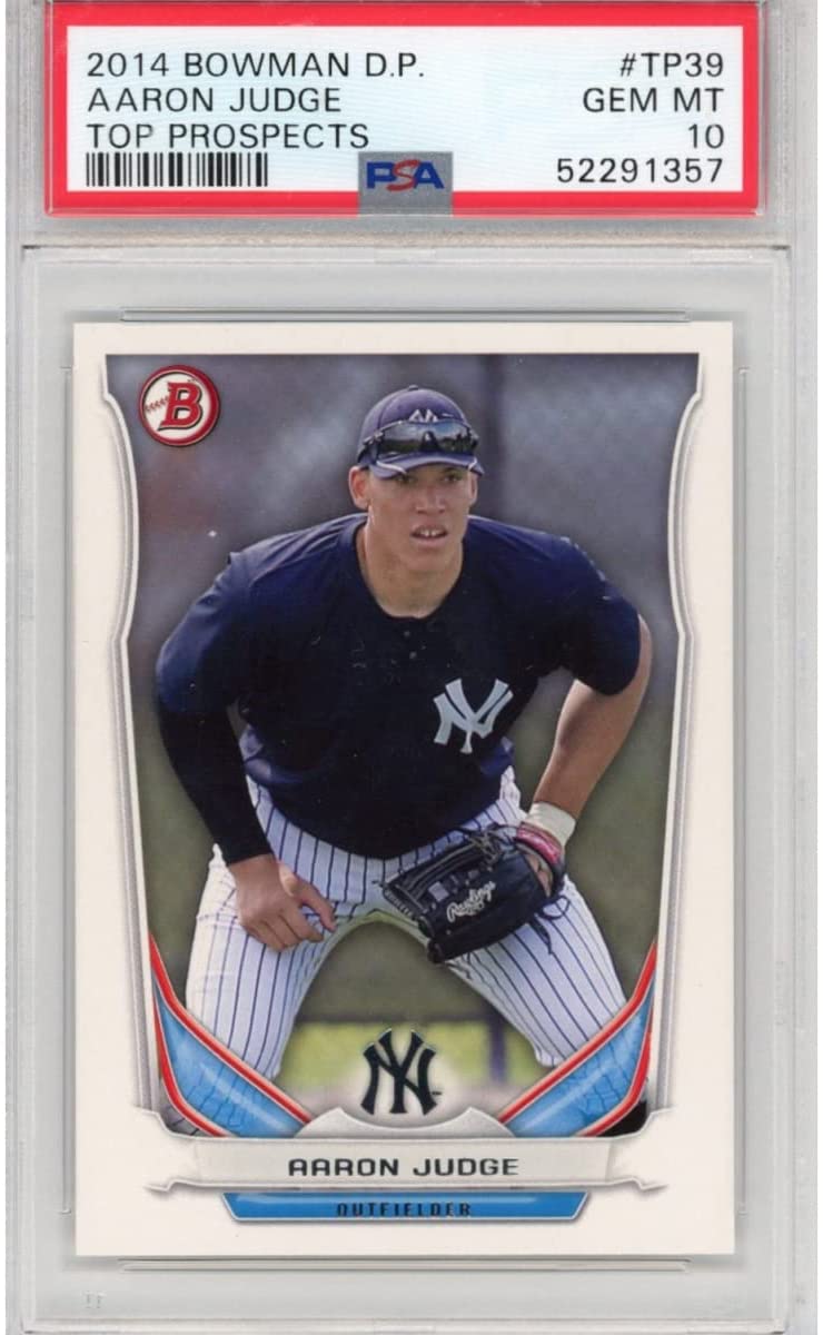 Graded 2014 Topps Bowman Draft Picks Aaron Judge #TP39 Top Prospects Rookie RC Baseball Card PSA 10 Gem Mint