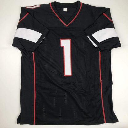 Autographed/Signed Kyler Murray Arizona Black Football Jersey JSA COA