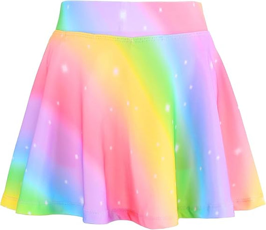 JESKIDS Pleated Skirts Girls' Tennis Skirts Golf Skort Athletic Dance Running School Sport Skirts with Shorts