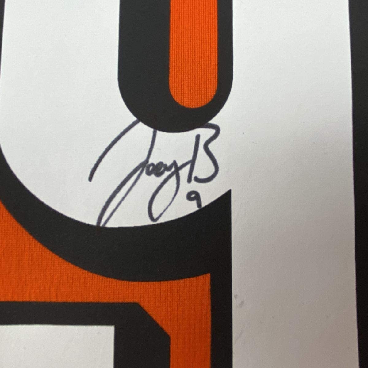 Autographed/Signed Joe Burrow Cincinnati Bengals Orange Authentic Nike Game Football Jersey Fanatics COA