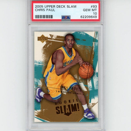 Graded 2005-06 Upper Deck UD Slam Chris Paul #93 Rookie RC Basketball Card PSA 10 Gem Mint