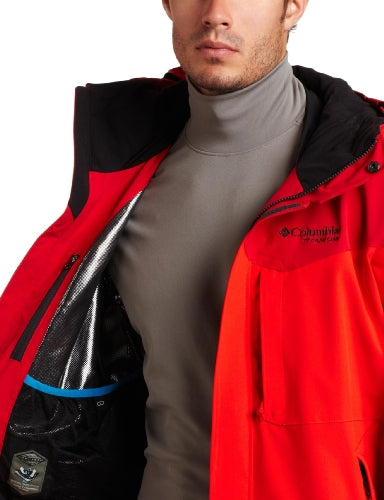 Columbia Men's Assimilate Softshell Jacket (Hot Rod, Medium)