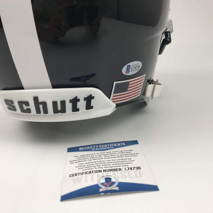 Autographed/Signed Nick Saban Alabama Crimson Tide Black Elephant Full Size FS F/S Replica College Football Helmet JSA COA