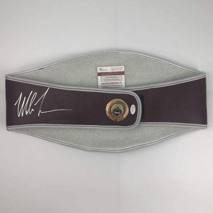 Autographed/Signed Mike Tyson WBO Boxing Replica Championship Belt JSA COA