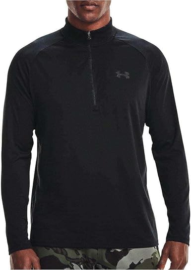 Under Armour Men's UA Tech Ô_ Zip Long Sleeve LG Black