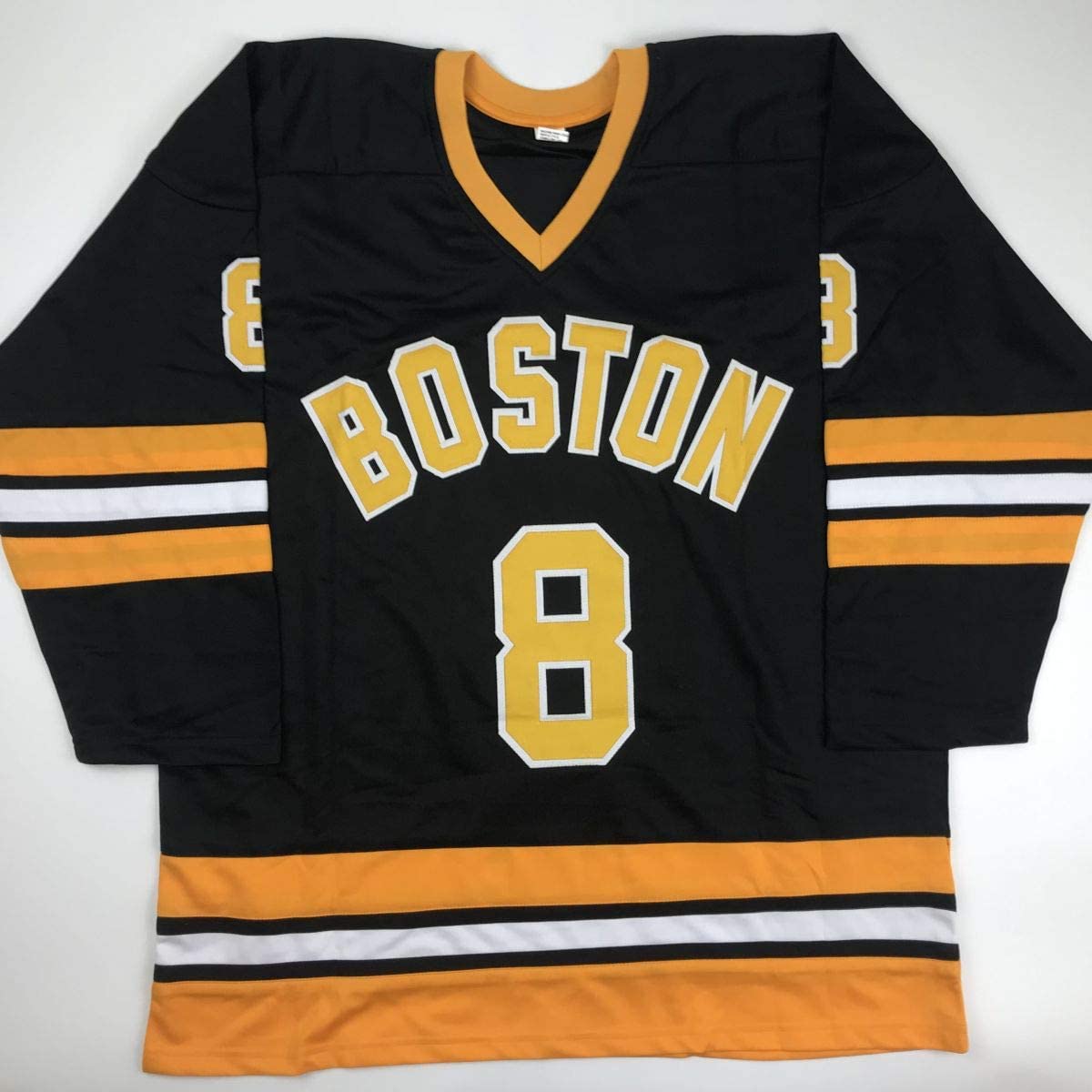 Autographed/Signed Cam Neely Boston Black Hockey Jersey JSA COA