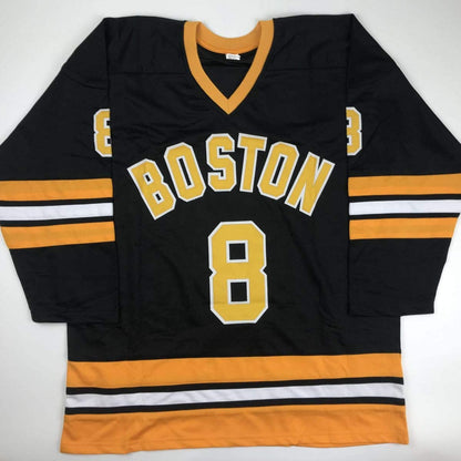 Autographed/Signed Cam Neely Boston Black Hockey Jersey JSA COA