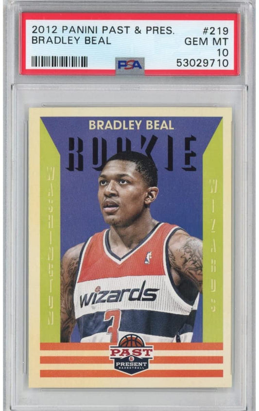 Graded 2012-13 Panini Past & Present Bradley Beal #219 Rookie RC Basketball Card PSA 10 Gem Mint