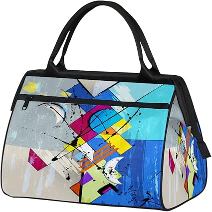 Ocean Mermaid Cute Travel Gym Bag - Large Capacity Tote Bag for Men, Women, Girls - Shoulder Weekender Overnight Bag for Travel, Yoga, School, Mommy Hospital Bag for Labor and Delivery