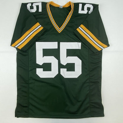 Autographed/Signed Za'Darius Smith Green Bay Green Football Jersey JSA COA