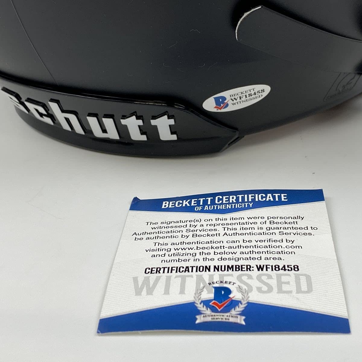 Autographed/Signed Kyle Pitts Atlanta Falcons Full Size FS F/S Authentic Schutt Hybrid Football Helmet Beckett BAS COA