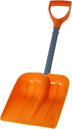 ERA EZ-Traxion Car Snow Shovel _Êî Portable Snow Removal Tool, Orange