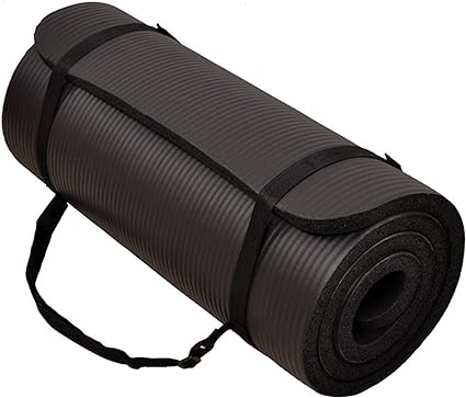 BalanceFrom Exercise Yoga Mat for Home Workout, 1Š—� Thick, Optional Blocks & Knee Pad