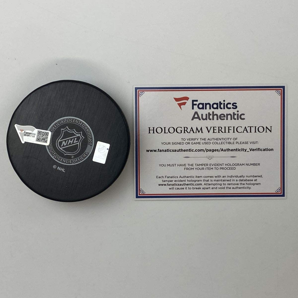 Autographed/Signed Cale Makar Colorado Avalanches Logo Hockey Puck Fanatics COA