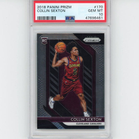 Graded 2018-19 Panini Prizm Collin Sexton #170 Rookie RC Basketball Card PSA 10 Gem Mint