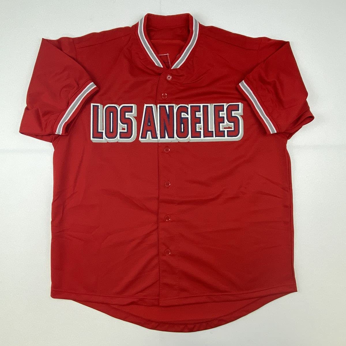Autographed/Signed Vladimir Vlad Guerrero Los Angeles LA Anaheim Red Baseball Jersey JSA COA