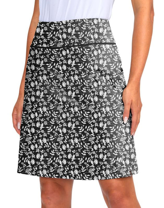 Viodia Women's 20" Knee Length Skorts Skirts Athletic Tennis Golf Skirt for Women Modest Sports Casual Summer Skirt with 5 Pockets