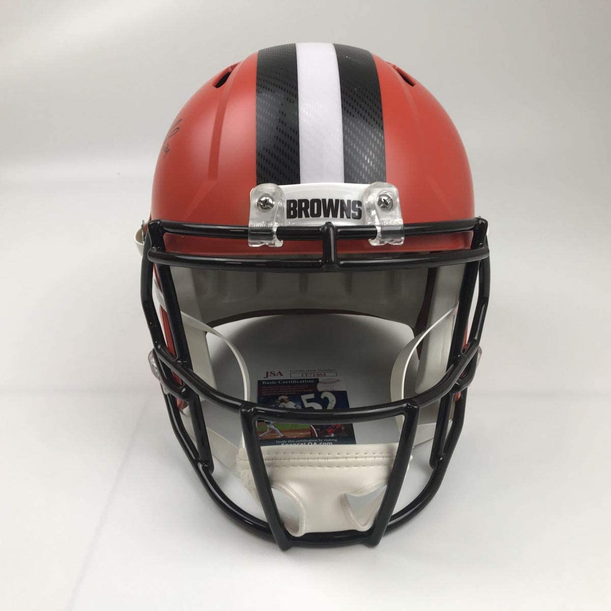 Autographed/Signed Nick Chubb Cleveland Browns Full Size FS F/S Replica Football Helmet JSA COA