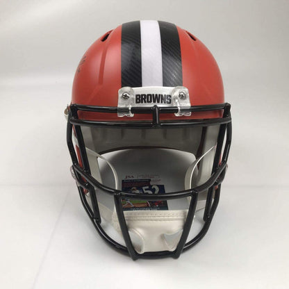 Autographed/Signed Nick Chubb Cleveland Browns Full Size FS F/S Replica Football Helmet JSA COA