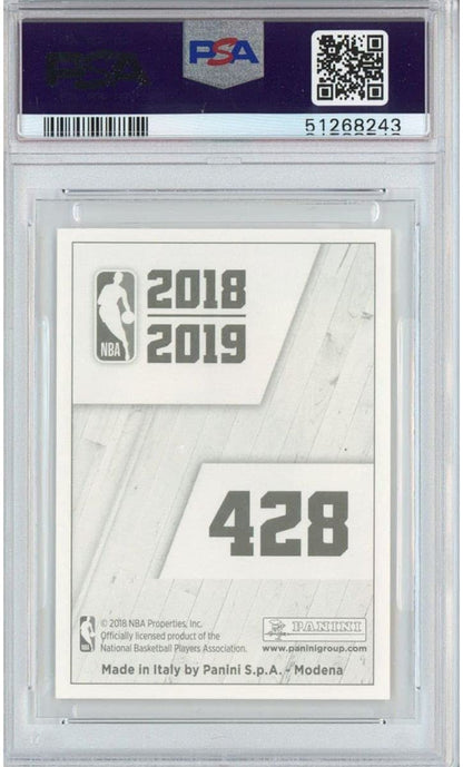 Graded 2018-19 Panini Stickers Luka Doncic #428 European Italy Rookie RC Basketball Card PSA 10 Gem Mint