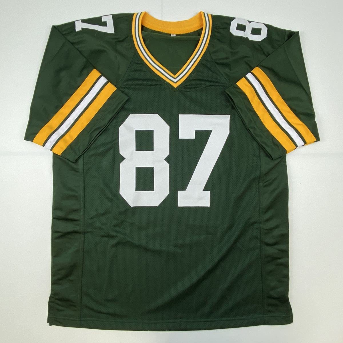 Autographed/Signed Jordy Nelson Green Bay Green Football Jersey JSA COA