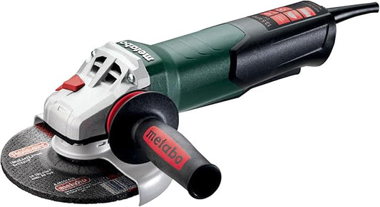 Metabo 6-Inch Angle Grinder | 13.5 Amp | 9, 600 RPM | Electronics | Non-locking Paddle Switch | WEP 15-150 Quick