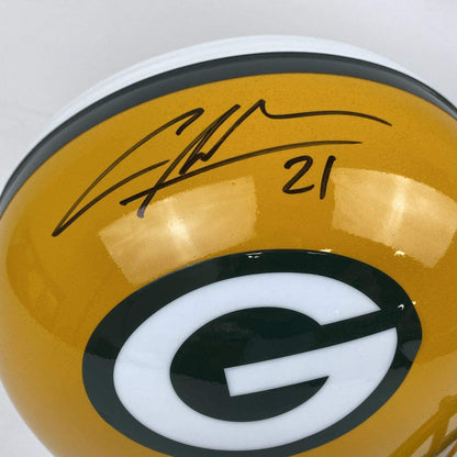 Autographed/Signed Charles Woodson Green Bay Packers Full Size FS F/S Replica Football Helmet Steiner Sprots COA
