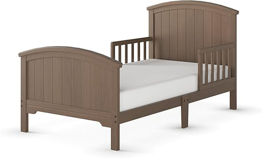 Child Craft Hampton Arch Top Toddler Bed for Kids with Guard Rails, Low to Ground Design, Made of Pinewood, Featuring Clean Lines to Match Any D�©cor (Dusty Heather)