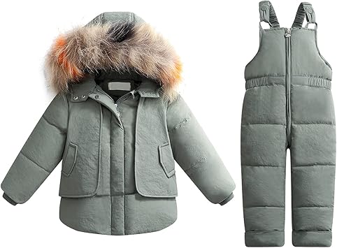 Baby Boy Snowsuit Winter Clothes Toddler Snow Pants And Jacket Kids Girls Coats