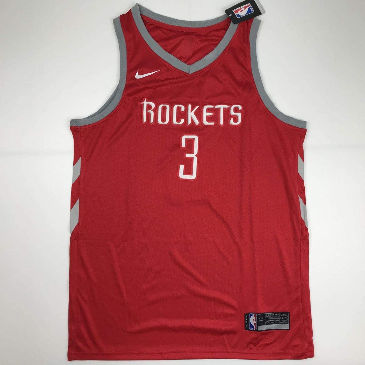 Autographed/Signed Chris Paul Houston Rockets Red Basketball Jersey Beckett BAS COA
