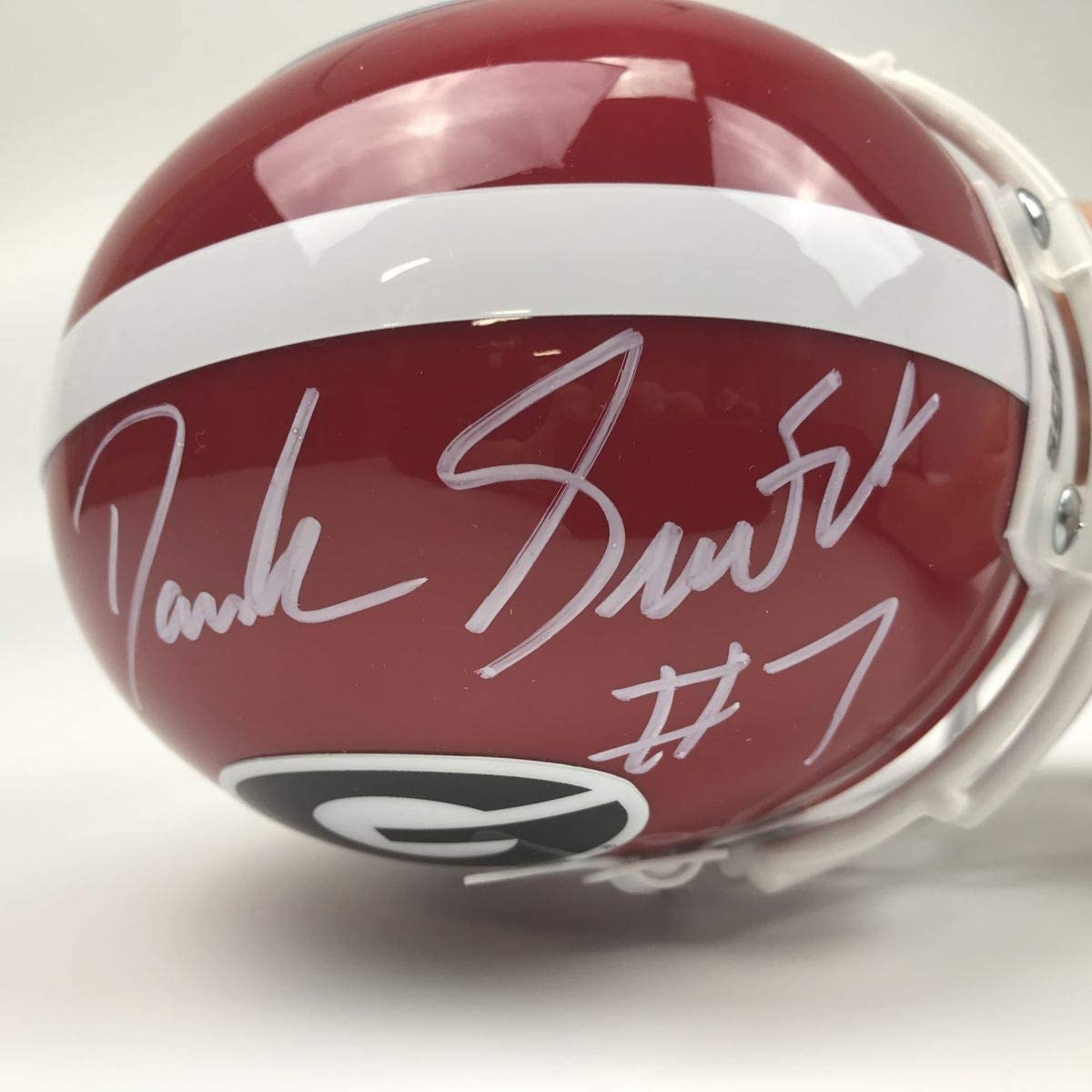 Autographed/Signed D'Andre Swift Georgia Bulldogs College Football Mini Helmet JSA COA