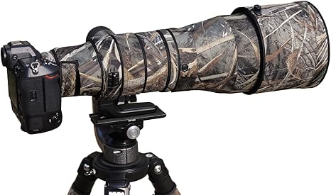 ROLANPRO Waterproof Lens Camouflage Cover for Nikon Z 600mm F4 TC VR S Rain Coat Lens Protective Sleeve Case-#9 Classical Grass Waterproof