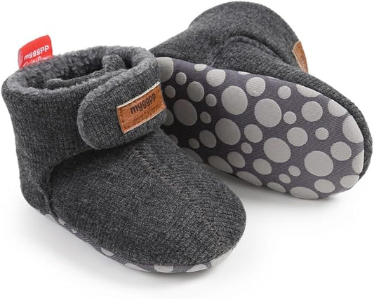 Baby Booties Infant Newborn Boys Girls Slippers Warm Crib Sock Shoes Indoor First Walkers Prewalker