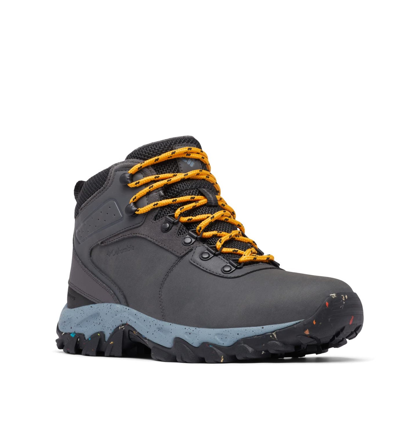 Columbia Men's Newton Ridge Waterproof Omni-Heat II, Dark Grey/Raw Honey, 10.5