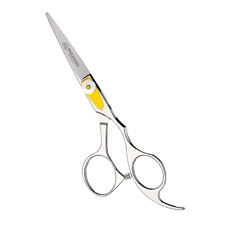 Equinox Professional Razor Edge Series Barber Hair Cutting Scissors - Japanese Stainless Steel Salon Scissors - 6.5‰۝ Overall Length - Fine Adjustment Tension Screw - Premium Shears for Hair Cutting