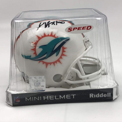 Autographed/Signed Xavien Howard Miami Dolphins Football Mini Helmet PSA/DNA COA