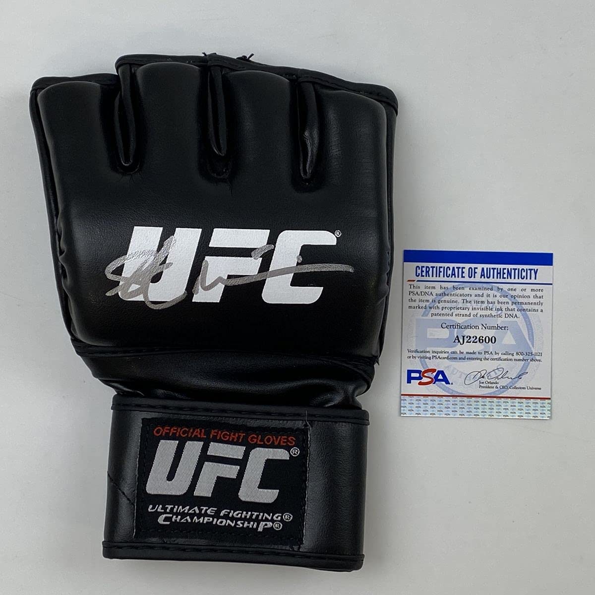 Autographed/Signed Stipe Miocic UFC MMA Black Fighting Glove PSA/DNA COA Auto
