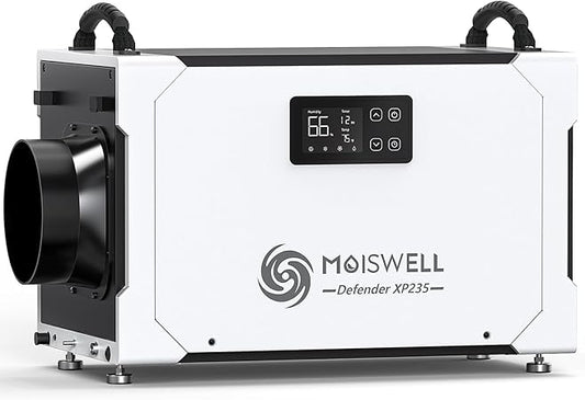 235 Pints Commercial Dehumidifier with Pump and Drain Hose, Crawl Space dehumidifier Basement, Industry Water Damage Unit for up to 8, 000 sq ft Basements, Ideal for Industrial and Job Sites