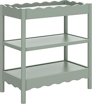 babyletto Swell Changing Table in Light Sage, Greenguard Gold Certified