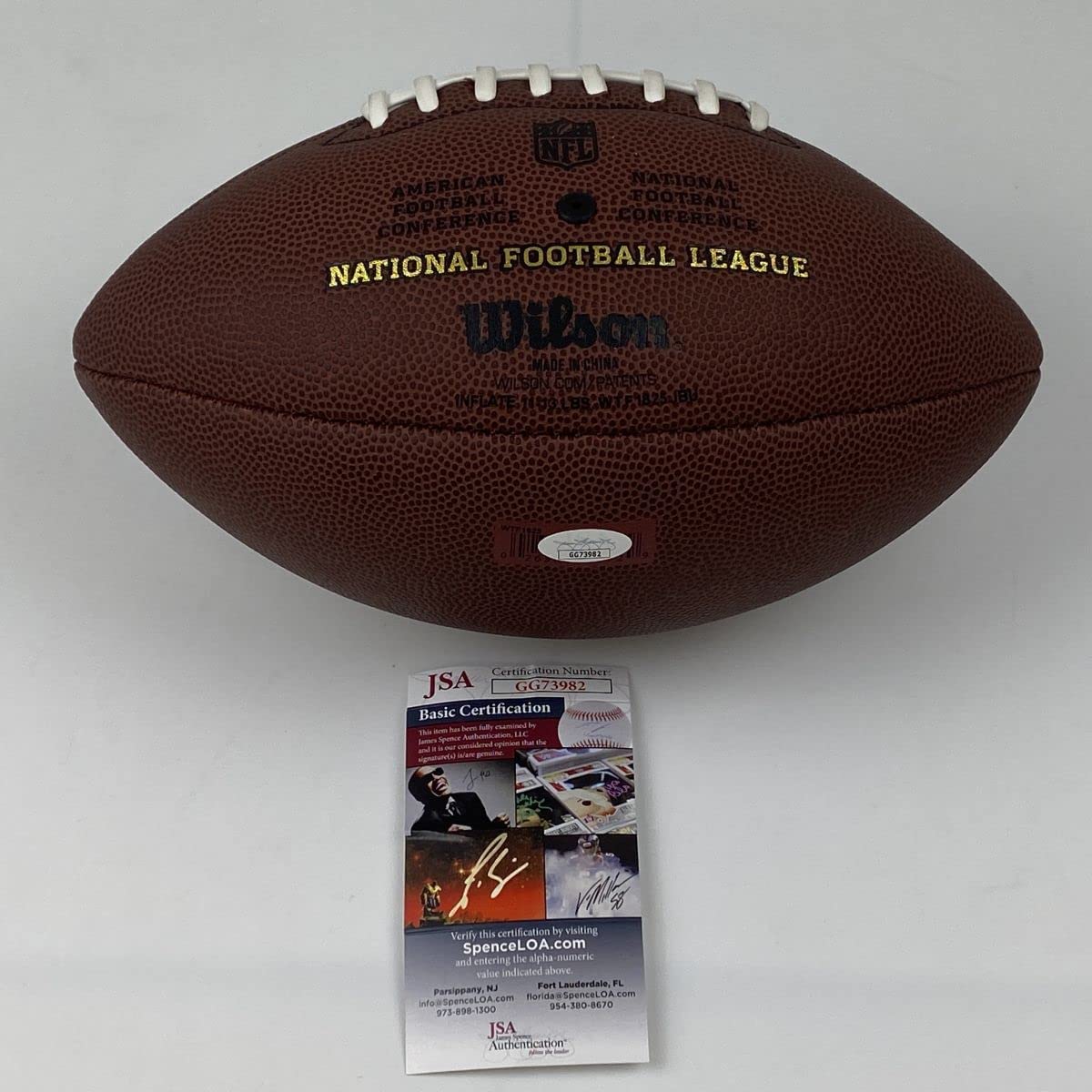 Autographed/Signed Jason Witten Dallas Cowboys Wilson Brown Full Size Football JSA COA