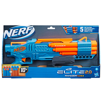 Hasbro Nerf Elite 2.0 Ranger PD-5 Toy Dart Gun 5 Barrels Cannons 10 Elite Darts