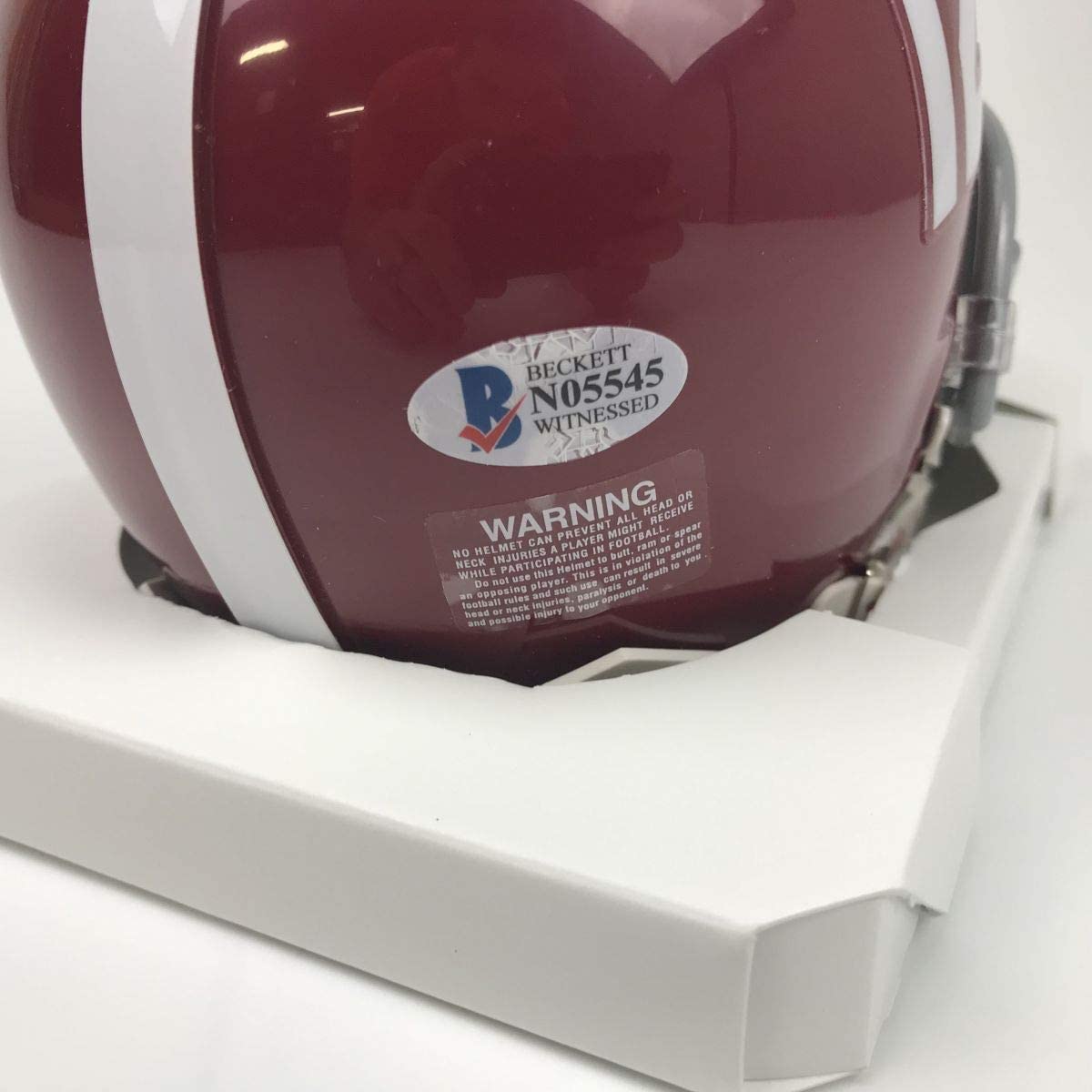 Autographed/Signed Amari Cooper Alabama Crimson Tide Mini College Football Helmet Beckett BAS COA Holo Only