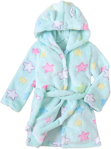Baby Boys Girls Hooded Warm Fleece Towel _��Ôobe _���athrobe Soft _���ajama _��Õleepwear Winter _���ajamas Print _���athrobe
