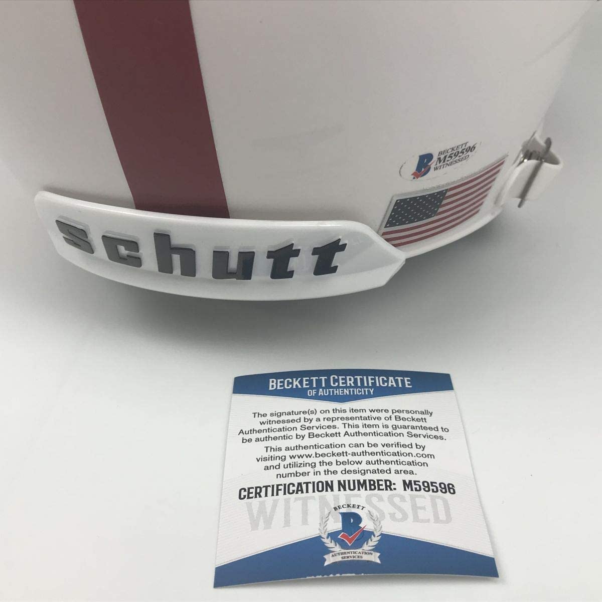 Autographed/Signed Nick Saban Alabama Crimson Tide Alternate Full Size FS F/S Replica College Football Helmet JSA COA