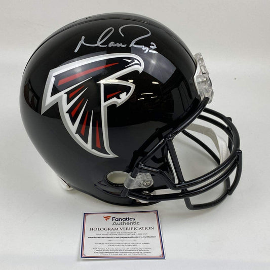 Autographed/Signed Matt Ryan Atlanta Falcons Full Size FS F/S Replica Football Helmet Fanatics COA