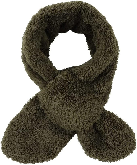 JANGANNSA Fleece Boys Girls Scarf Warm Winter Autumn Kids Collar Scarf Neck Warmer Children Scarf 1-6Y