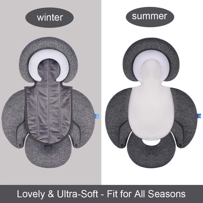 COOLBEBE Upgraded 3-in-1 Babybody Support for Newborn Infant Toddler - Extra Soft Car Seat Insert Cushion Pad, Perfect for Carseats, Strollers, Swings